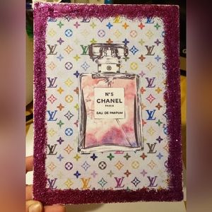 LV Chanel glitter picture